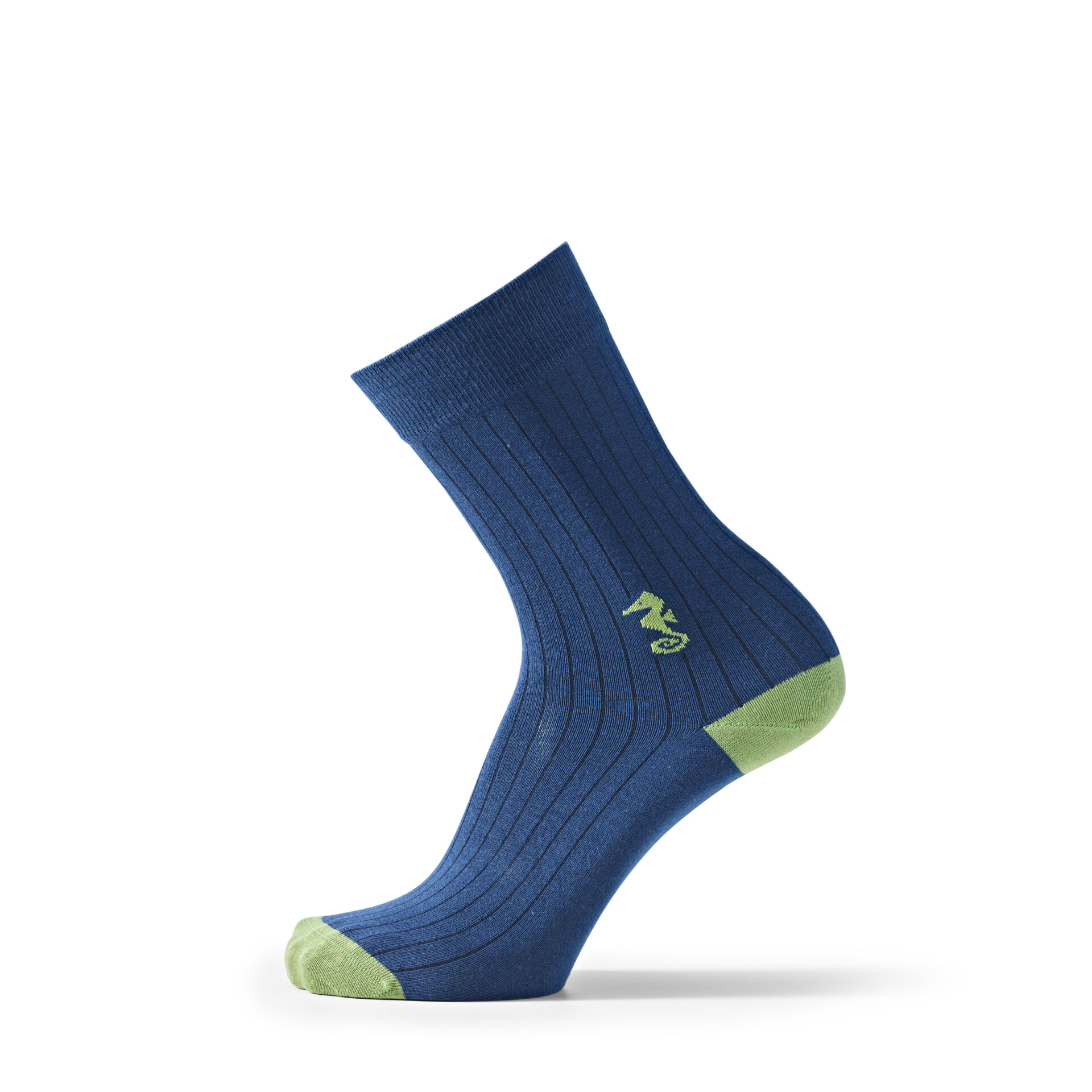Socken SomosOcéano - Blau/Grün mit Seepferdchen Motiv