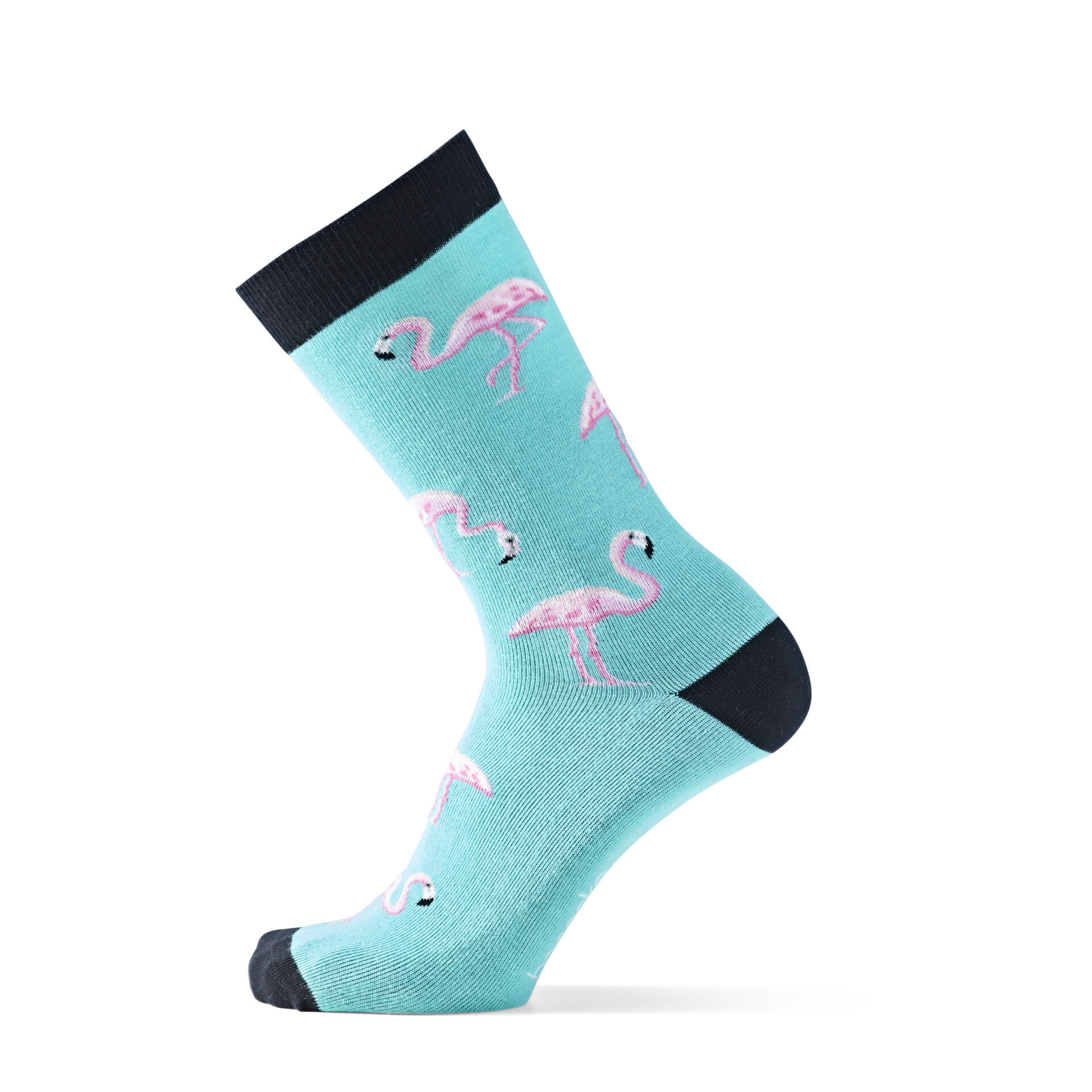 Besocks - Flamingo socks / Light blue
